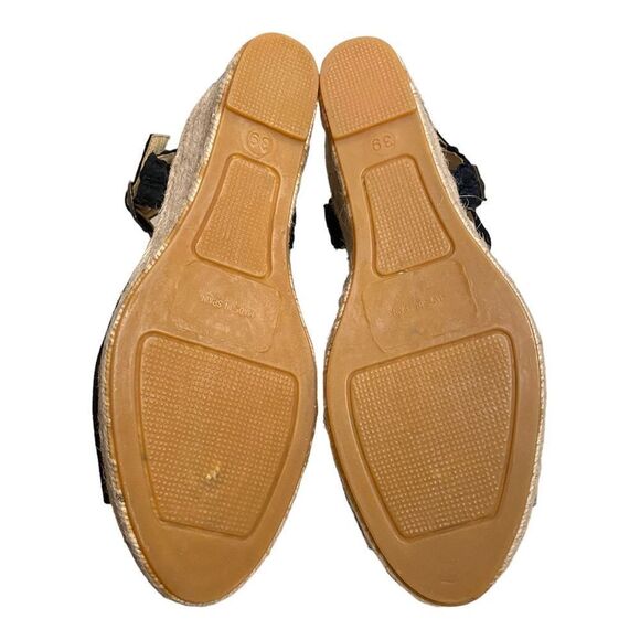 CORDANI Eva Women's Black Suede Espadrille Wedge Sandals 39 8.5 - Picture 6 of 6